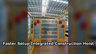 Classic 3 door integrated construction hoist