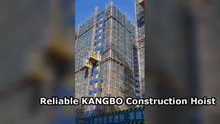 KANGBO Construction hoist works at building site